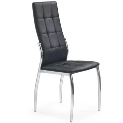 Garnero Arredamenti Sedia imbottita da pranzo in ecopelle nera Sveva Gihome® Nero Online