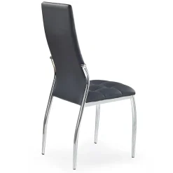 Garnero Arredamenti Sedia imbottita da pranzo in ecopelle nera Sveva Gihome® Nero Online