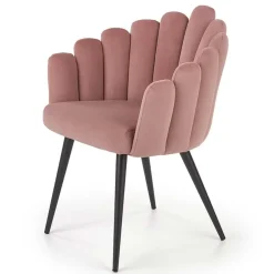 Garnero Arredamenti Sedia imbottita design moderno in velluto Alessia Rosa Clearance