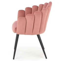 Garnero Arredamenti Sedia imbottita design moderno in velluto Alessia Rosa Clearance