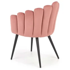 Garnero Arredamenti Sedia imbottita design moderno in velluto Alessia Rosa Clearance