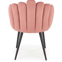 Garnero Arredamenti Sedia imbottita design moderno in velluto Alessia Rosa Clearance