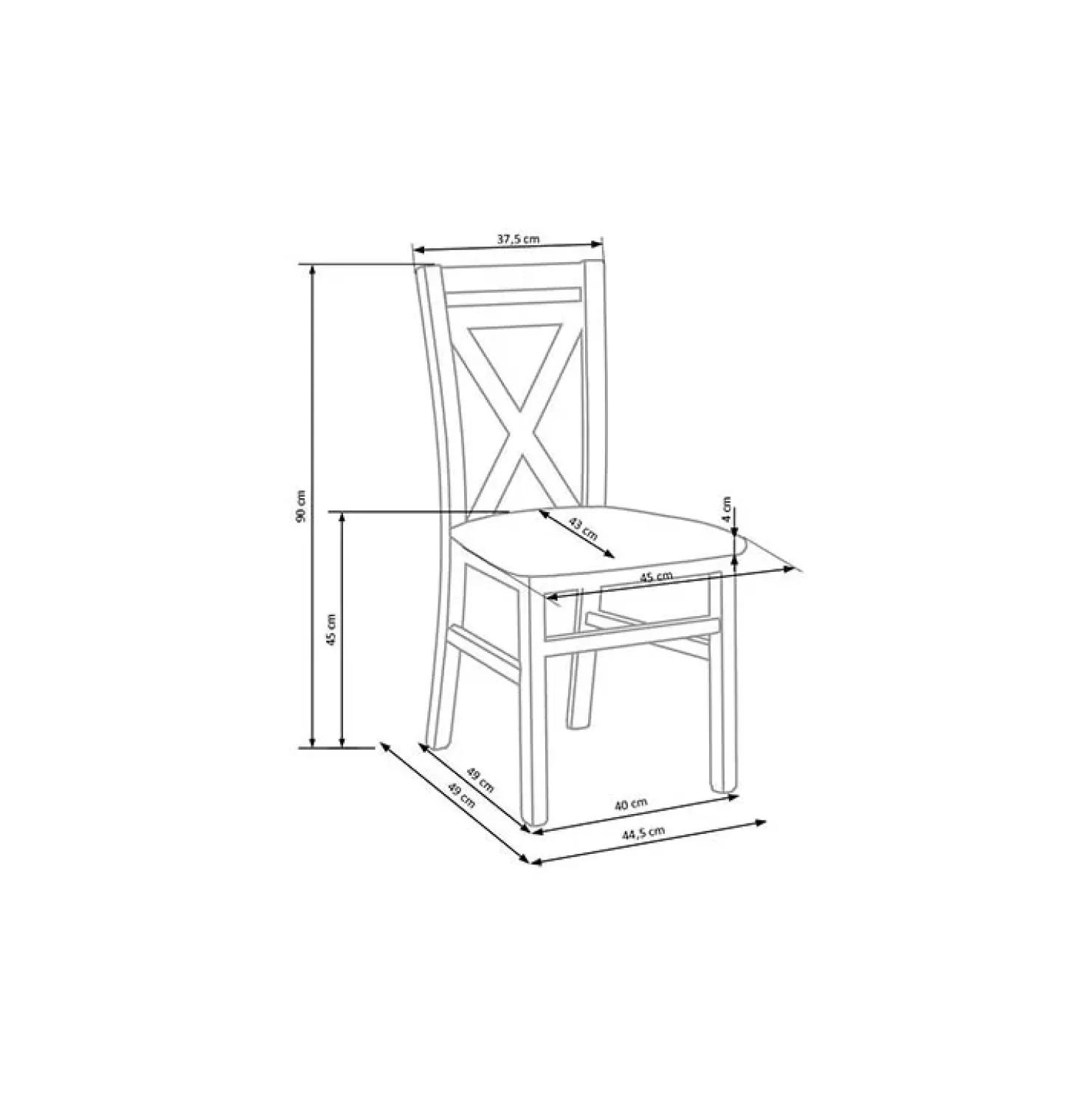 Garnero Arredamenti Sedia imbottita in tessuto stile shabby bianco faggio beige Janet Beige - Bianco Outlet