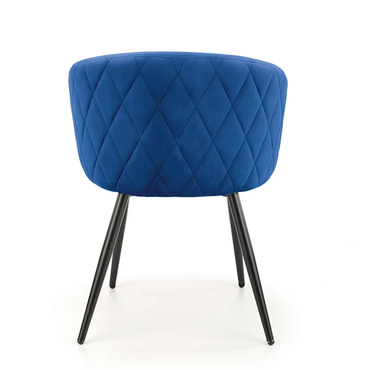 Garnero Arredamenti Sedia imbottita in tessuto acciaio nero Amiata Blu Discount