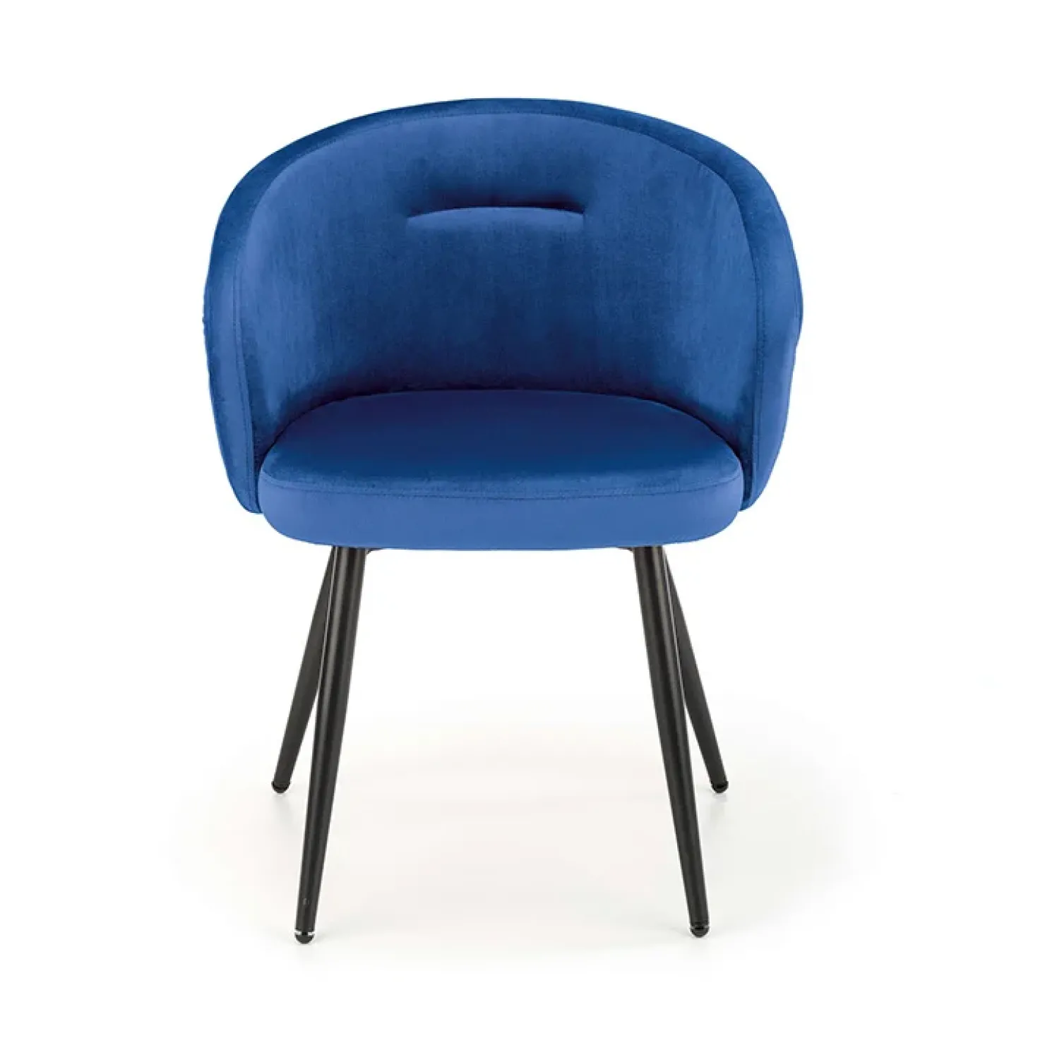 Garnero Arredamenti Sedia imbottita in tessuto acciaio nero Amiata Blu Discount