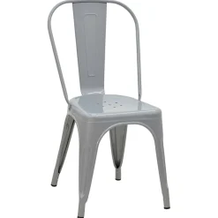 Garnero Arredamenti Sedia in metallo impilabile industrial saloon Lix Grigio Discount