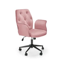 Garnero Arredamenti Sedia moderna con braccioli regolabile in velluto Dionisia Rosa Clearance