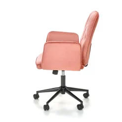 Garnero Arredamenti Sedia moderna con braccioli regolabile in velluto Dionisia Rosa Clearance