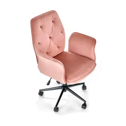 Garnero Arredamenti Sedia moderna con braccioli regolabile in velluto Dionisia Rosa Clearance