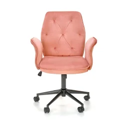 Garnero Arredamenti Sedia moderna con braccioli regolabile in velluto Dionisia Rosa Clearance