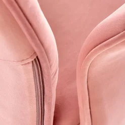 Garnero Arredamenti Sedia moderna con braccioli regolabile in velluto Dionisia Rosa Clearance