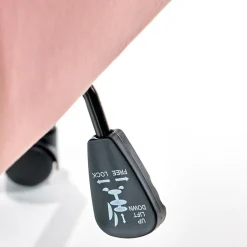 Garnero Arredamenti Sedia moderna con braccioli regolabile in velluto Dionisia Rosa Clearance