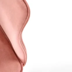 Garnero Arredamenti Sedia moderna con braccioli regolabile in velluto Dionisia Rosa Clearance