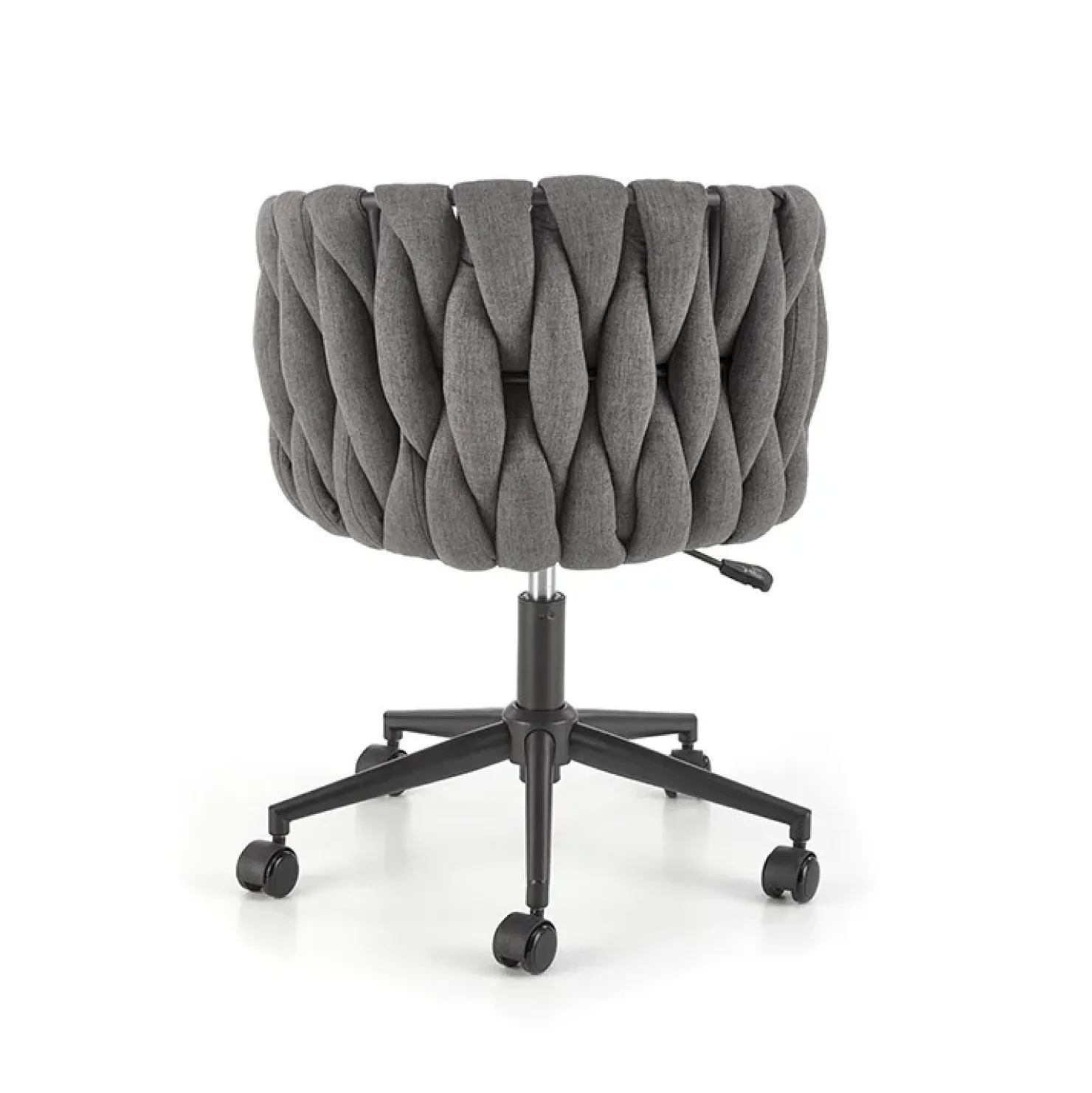 Garnero Arredamenti Sedia moderna con ruote regolabile in tessuto nero Monie Grigio Outlet