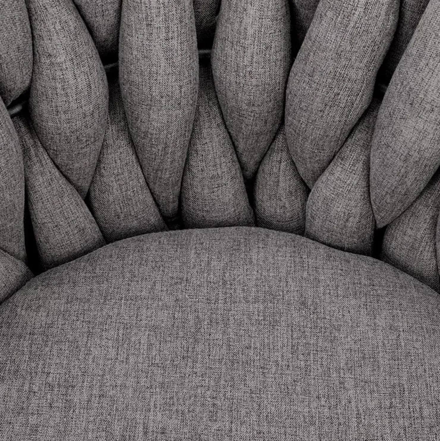 Garnero Arredamenti Sedia moderna con ruote regolabile in tessuto nero Monie Grigio Outlet