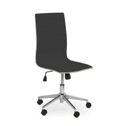 Garnero Arredamenti Sedia moderna da ufficio regolabile in ecopelle Edipo Nero Sale