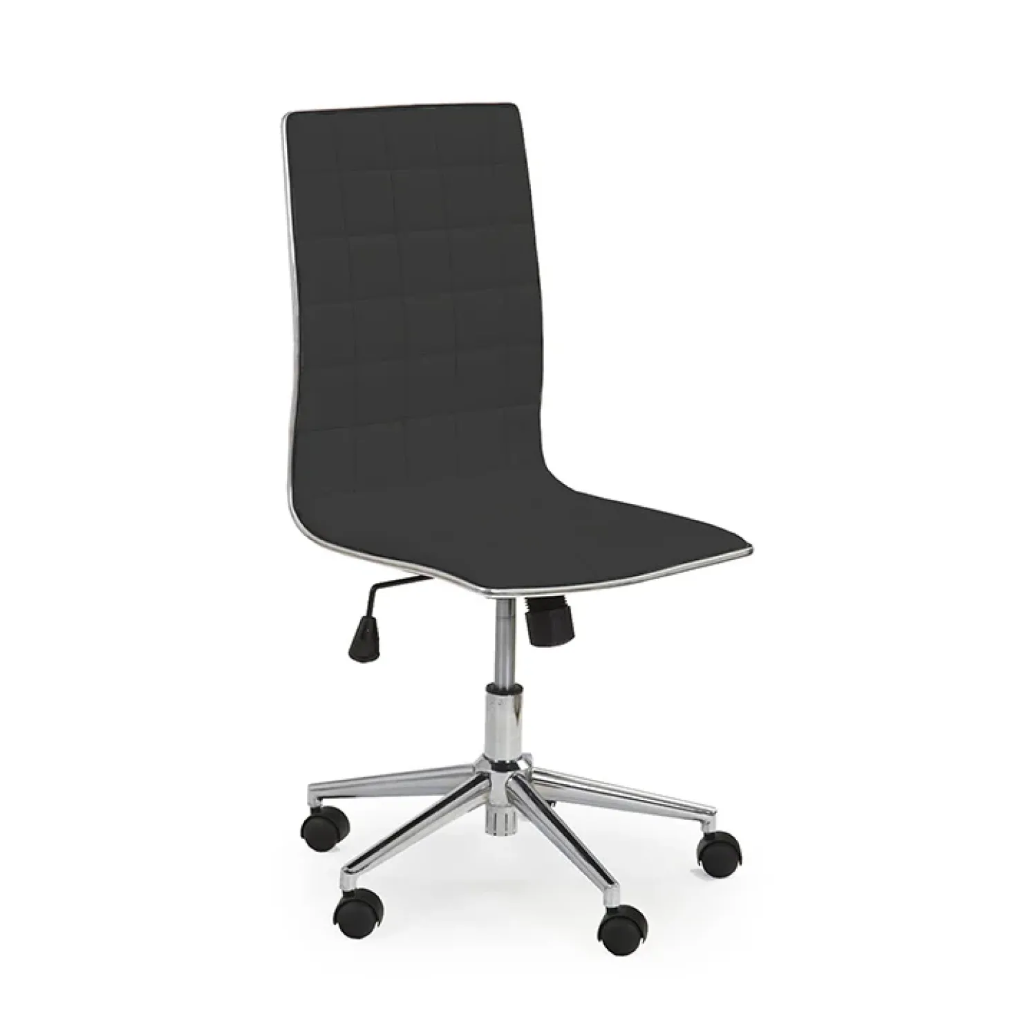 Garnero Arredamenti Sedia moderna da ufficio regolabile in ecopelle Edipo Nero Sale