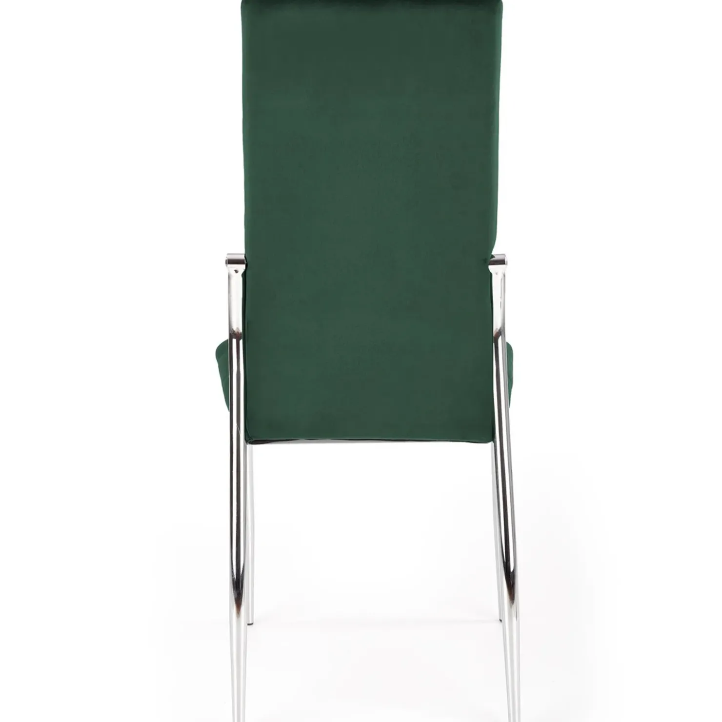 Garnero Arredamenti Sedia moderna imbottia in velluto acciaio cromato Reina Verde Best