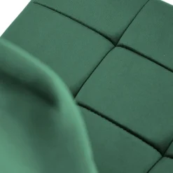 Garnero Arredamenti Sedia moderna imbottia in velluto acciaio cromato Reina Verde Best