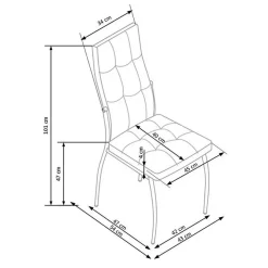 Garnero Arredamenti Sedia moderna imbottia in velluto acciaio cromato Reina Verde Best