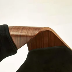 Garnero Arredamenti Sedia nero noce da salotto in tessuto Britta Outlet