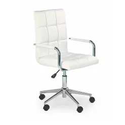 Garnero Arredamenti Sedia per scrivania ragazzi in ecopelle bianca Holly Bianco