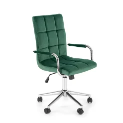 Garnero Arredamenti Sedia per scrivania ragazzi in velluto scuro Burbon Verde Sale