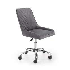 Garnero Arredamenti Sedia per scrivania ragazzi in velluto Randy Grigio Outlet