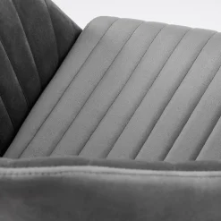 Garnero Arredamenti Sedia per scrivania ragazzi in velluto Marengo Grigio Outlet