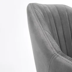 Garnero Arredamenti Sedia per scrivania ragazzi in velluto Marengo Grigio Outlet