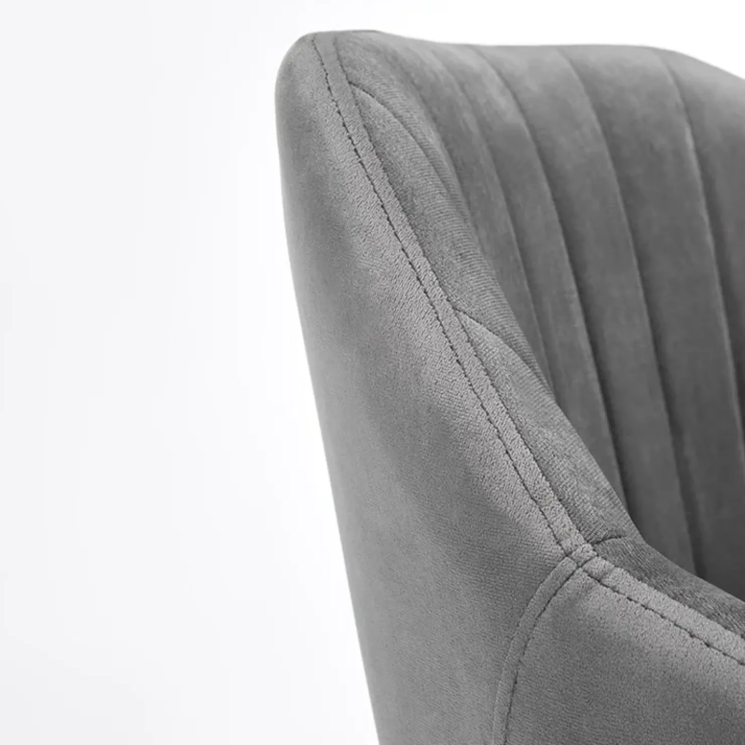 Garnero Arredamenti Sedia per scrivania ragazzi in velluto Marengo Grigio Outlet