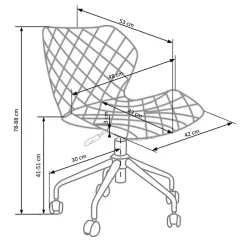 Garnero Arredamenti Sedia per scrivania ragazzi in tessuto ecopelle nero turchese Melvin Discount