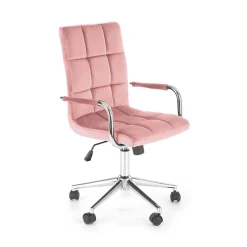 Garnero Arredamenti Sedia per scrivania ragazzi in velluto Burbon Rosa Best