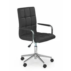 Garnero Arredamenti Sedia per scrivania ragazzi in ecopelle nera Holly Nero Discount