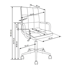 Garnero Arredamenti Sedia per scrivania ragazzi in ecopelle nera Holly Nero Discount