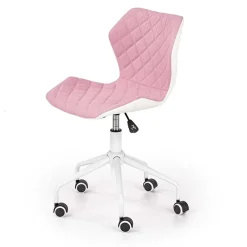 Garnero Arredamenti Sedia per scrivania ragazzi in tessuto ecopelle bianco Bilbao Rosa Discount