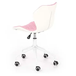 Garnero Arredamenti Sedia per scrivania ragazzi in tessuto ecopelle bianco Bilbao Rosa Discount