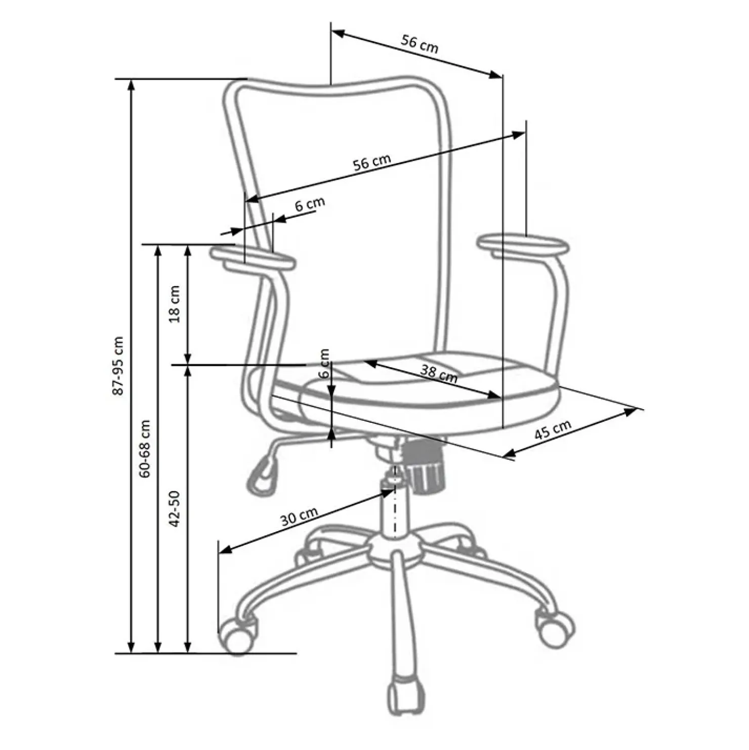 Garnero Arredamenti Sedia per scrivania ragazzi girevole in tessuto fucsia nero Tuck Rosa New