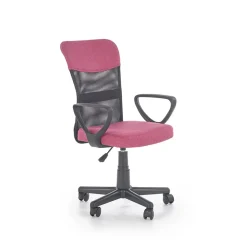 Garnero Arredamenti Sedia per scrivania ragazzi con ruote in tessuto grigio rosa Rodry Rosa - Grigio Discount