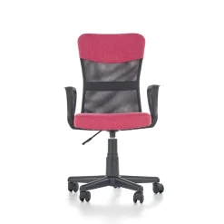 Garnero Arredamenti Sedia per scrivania ragazzi con ruote in tessuto grigio rosa Rodry Rosa - Grigio Discount