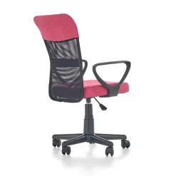 Garnero Arredamenti Sedia per scrivania ragazzi con ruote in tessuto grigio rosa Rodry Rosa - Grigio Discount