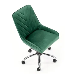 Garnero Arredamenti Sedia per scrivania ragazzi in velluto scuro Randy Verde Sale