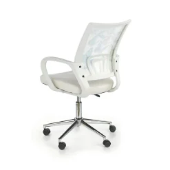 Garnero Arredamenti Sedia per scrivania ragazzi in ecopelle bianca con grafica Farfalle Clearance