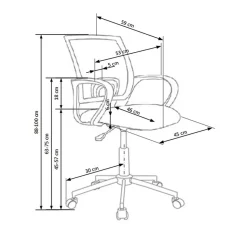 Garnero Arredamenti Sedia per scrivania ragazzi in ecopelle bianca con grafica Farfalle Clearance