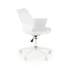 Garnero Arredamenti Sedia per scrivania ragazzi girevole in ecopelle bianca Platone Bianco Hot