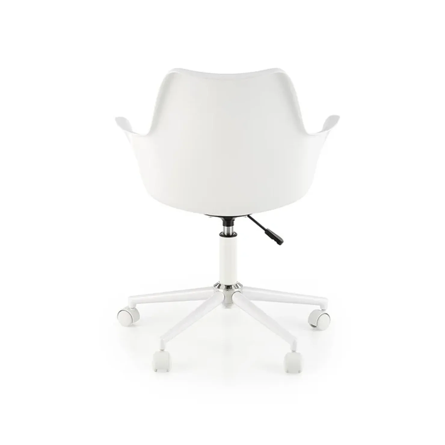 Garnero Arredamenti Sedia per scrivania ragazzi girevole in ecopelle bianca Platone Bianco Hot