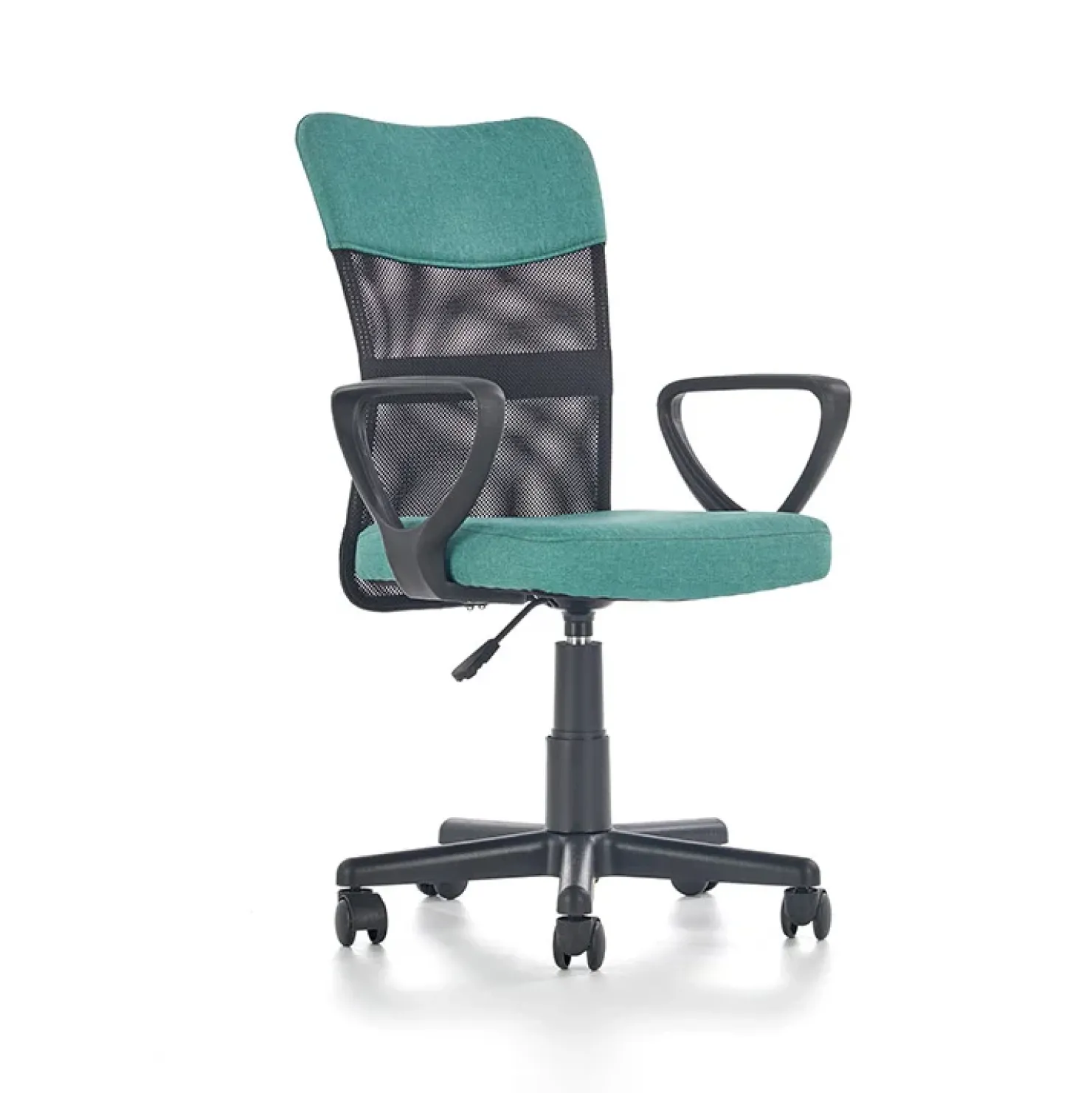 Garnero Arredamenti Sedia per scrivania ragazzi con ruote in tessuto grigio verde Rodry Grigio - Verde Clearance