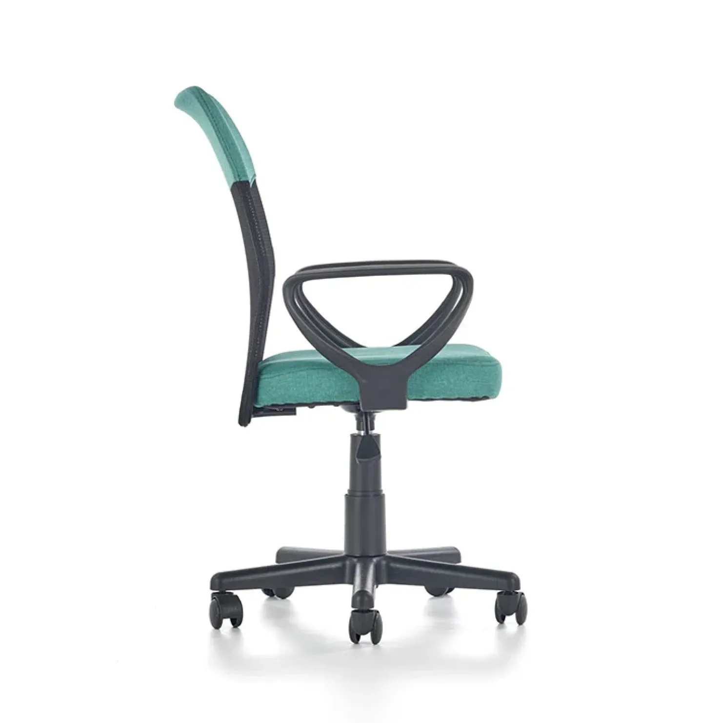 Garnero Arredamenti Sedia per scrivania ragazzi con ruote in tessuto grigio verde Rodry Grigio - Verde Clearance