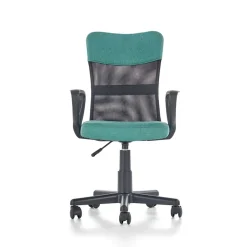 Garnero Arredamenti Sedia per scrivania ragazzi con ruote in tessuto grigio verde Rodry Grigio - Verde Clearance