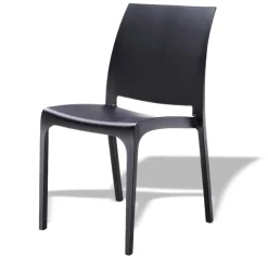 Garnero Arredamenti Sedia polipropilene impilabile Tape Gihome® Nero Outlet